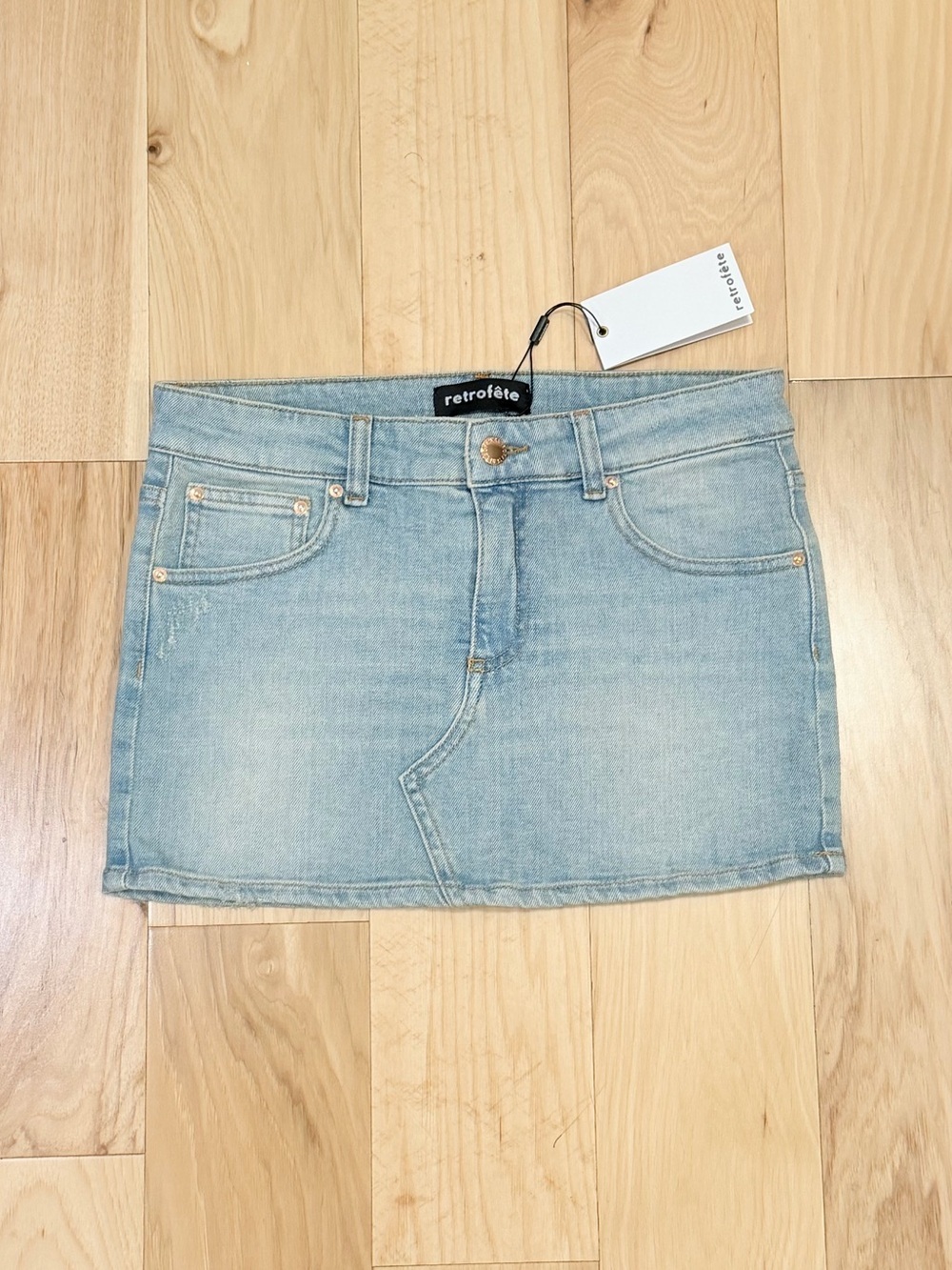 NWT Retrofête Women’s Ambrose Denim Skirt - Picture 3 of 8